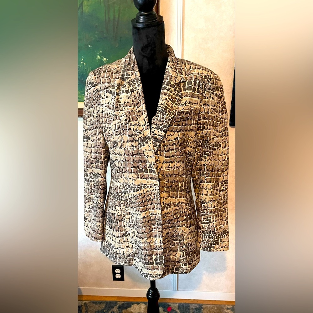 Vintage Saks fifth avenue Folio silk blazer